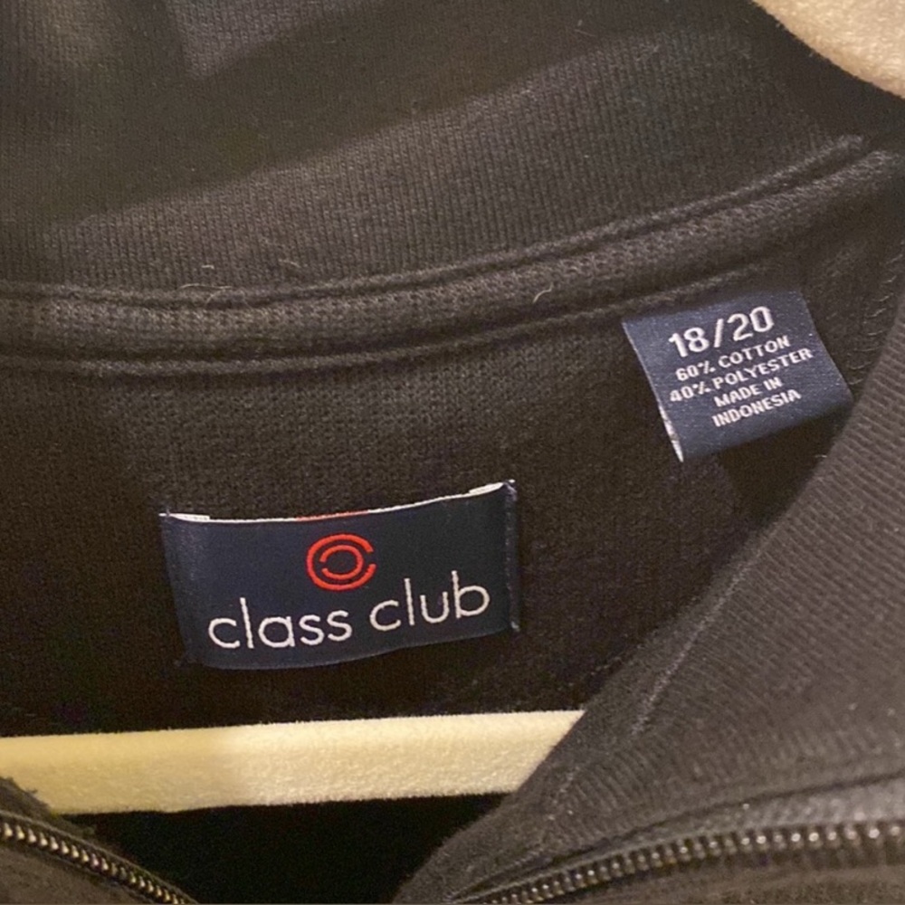 2- Boys black Polo and class club pullovers size XL- 18/20 - Picture 6 of 7